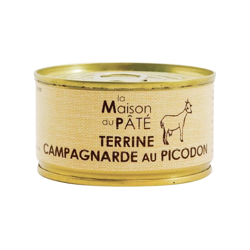 Country terrine with Picodon