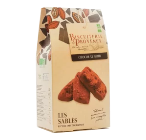 Organic dark chocolate shortbread