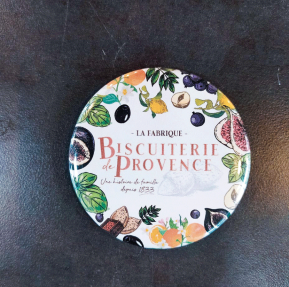 Magnets décapsuleur - personnalisé aux couleurs de la Biscuiterie de Provence.