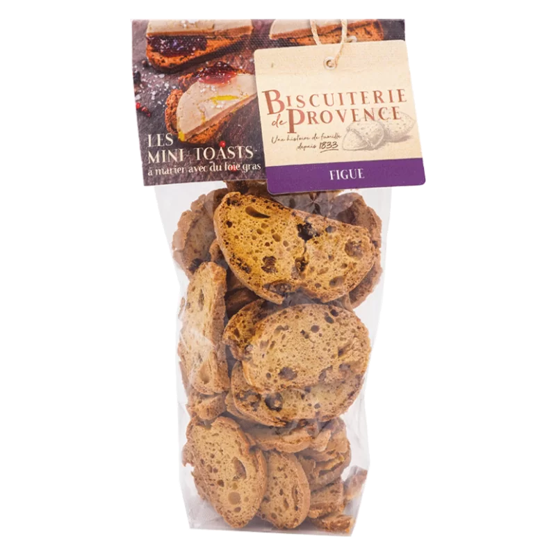Mini toast spécial foie gras - biscuits croustillants et plus que gourmands