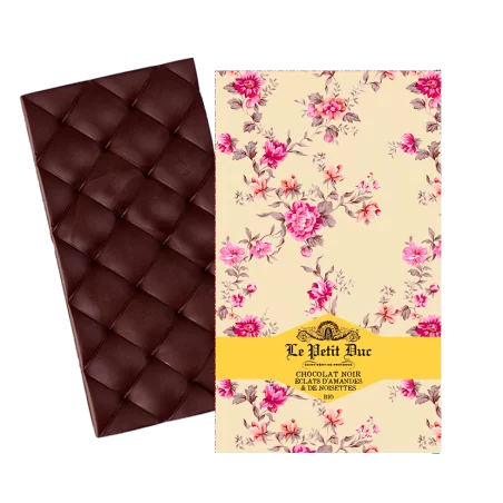 Tablette Chocolat Noir Amandes & Noisettes - Le Petit Duc
