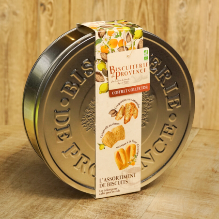 Organic traditionnal biscuits gift metal box - traditional biscuits