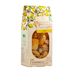 Canistrelli bio au citron Canistrelli au citron et vin blanc Canistrelli bio de la Biscuiterie de Provence