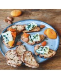 Apricot and Almond Cheese Toasts