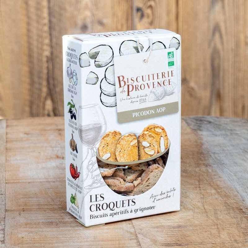 Croquets apéritifs Bio Picodon AOP - des biscuits au fromage idéals à l'apéritif !