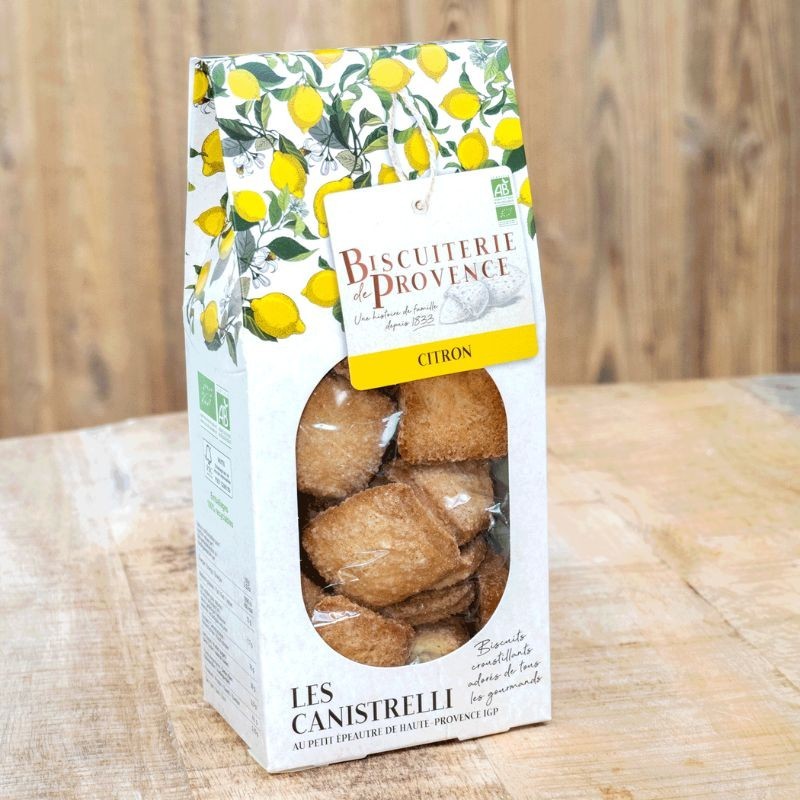 Organic lemon Canistrelli - A delicacy 100% lemon and 100% organic.