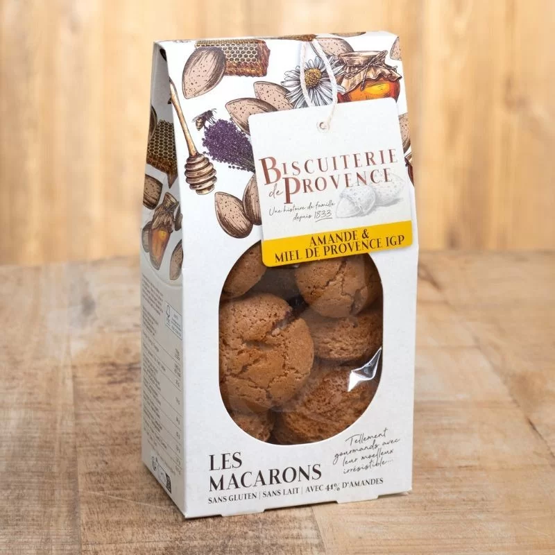 Macarons amande et miel de Provence IGP Recette traditionnelle de Macarons aux amandes Macarons sans gluten et sans lait