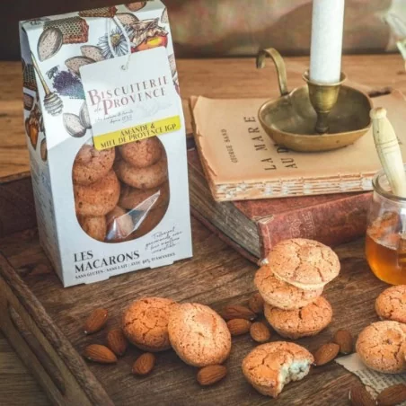 Macarons amande et miel de Provence IGP Recette traditionnelle de Macarons aux amandes Macarons sans gluten et sans lait