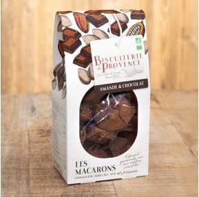 Almond and chocolate organic Macaroons - 40% almond and 15% chocolate