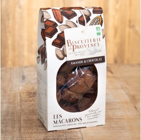 Almond and chocolate organic Macaroons - 40% almond and 15% chocolate