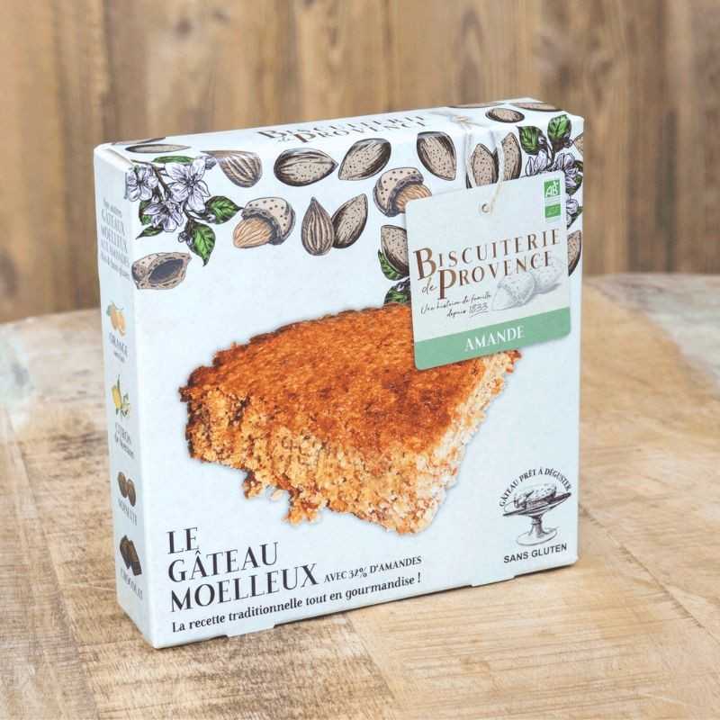 Gâteau moelleux amandes Bio - la saveur phare de la Biscuiterie de Provence !