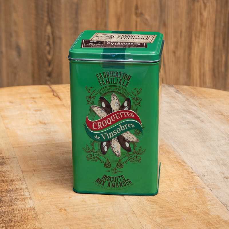 Collector's box Croquettes de Vinsobres green - almond biscuit