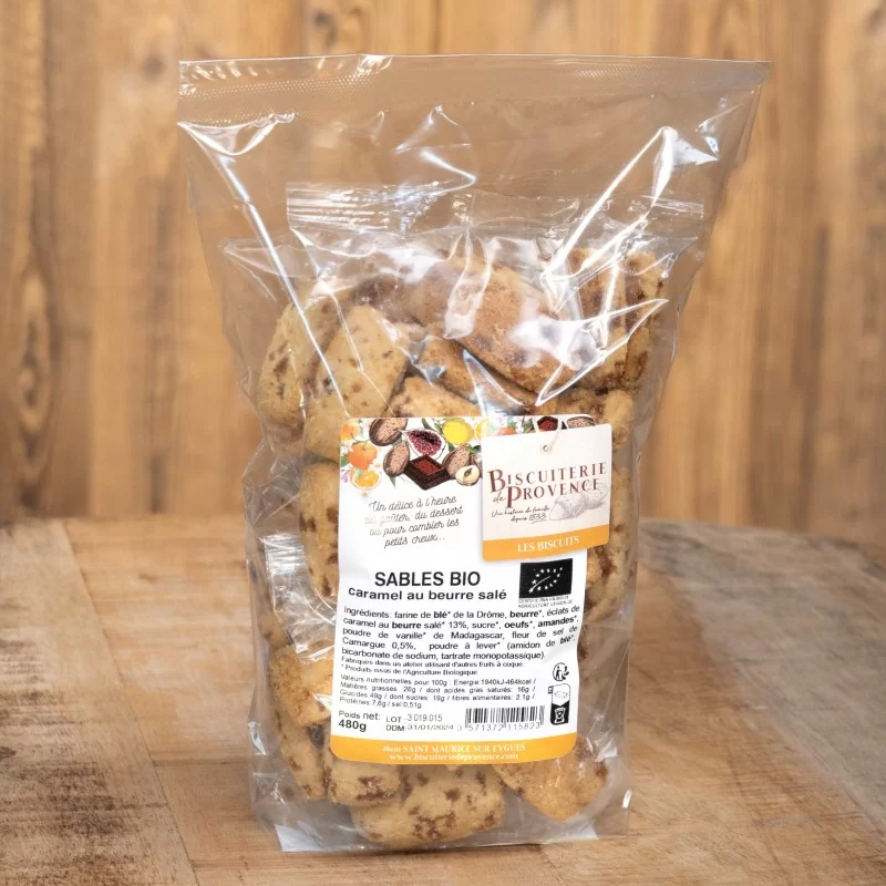 Sablés Bio Caramel beurre salé en vrac - Biscuiterie de Provence