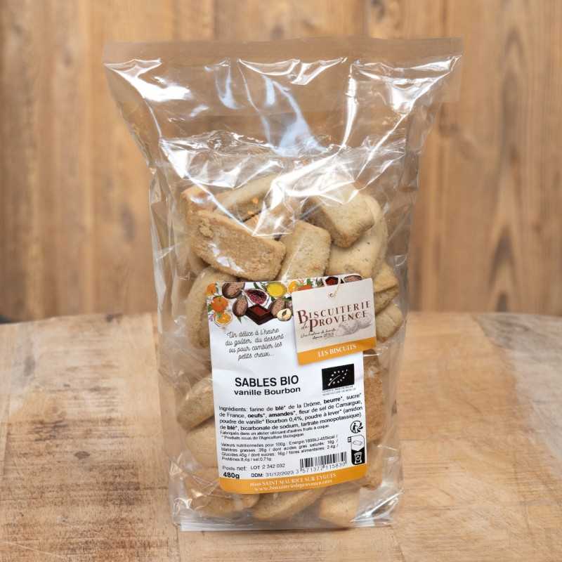 Organic vanilla shortbreads in bulk - large packaging