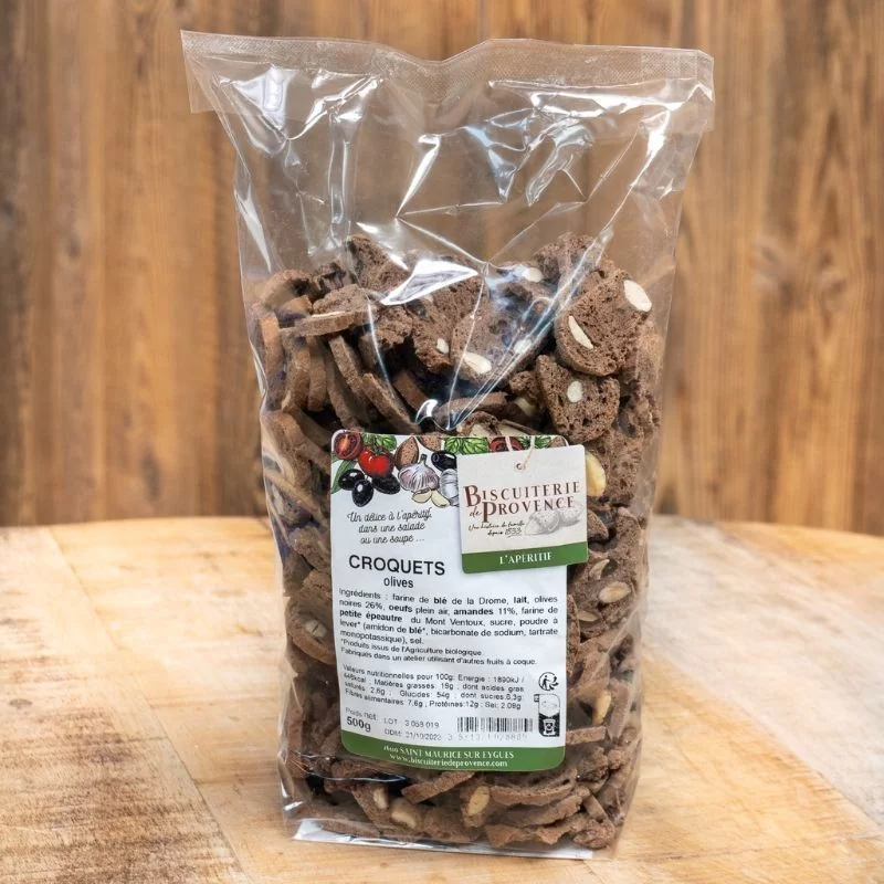 Croquets olives in bulk - Biscuiterie de Provence