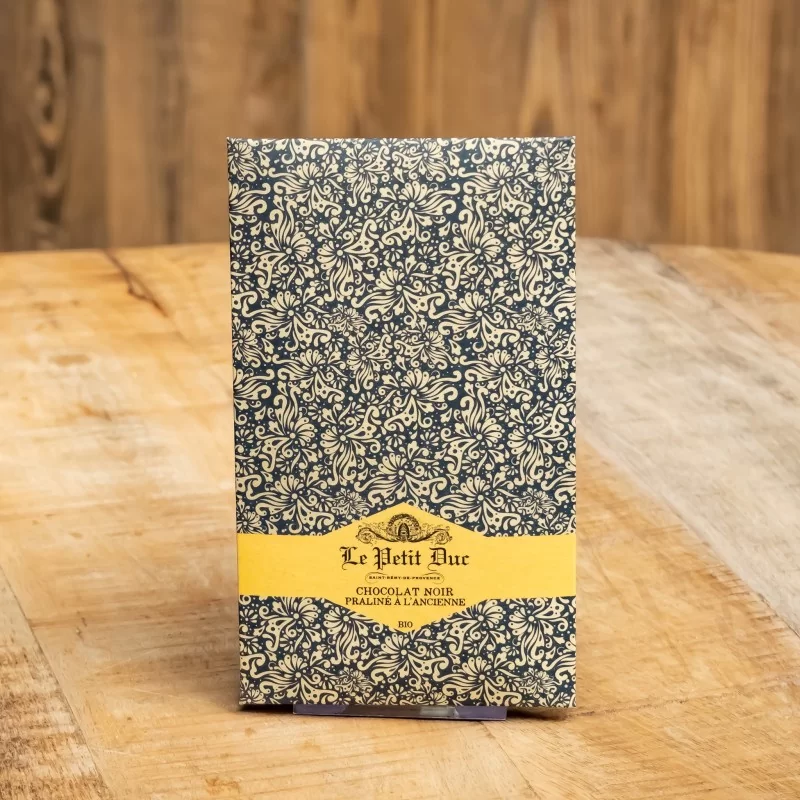 Tablette Chocolat Noir 60% fourrée Praliné - Chocolat Le Petit Duc