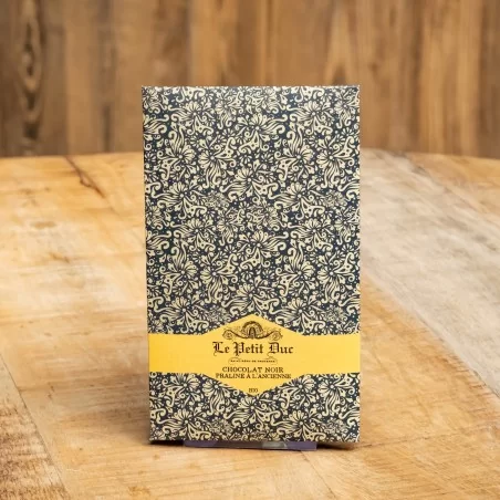 Tablette Chocolat Noir 60% fourrée Praliné - Chocolat Le Petit Duc