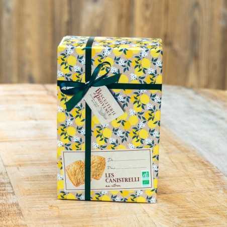 Canistrelli Bio au citron - Étui cadeau Biscuiterie de Provence