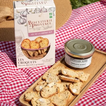 Drôme garlic croquets - an aperitif biscuit with noble ingredients 100% from natural origins