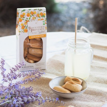 Organic shuttles with orange blossom
The best organic Shuttles orange blossom Shuttles organic Biscuiterie de Provence