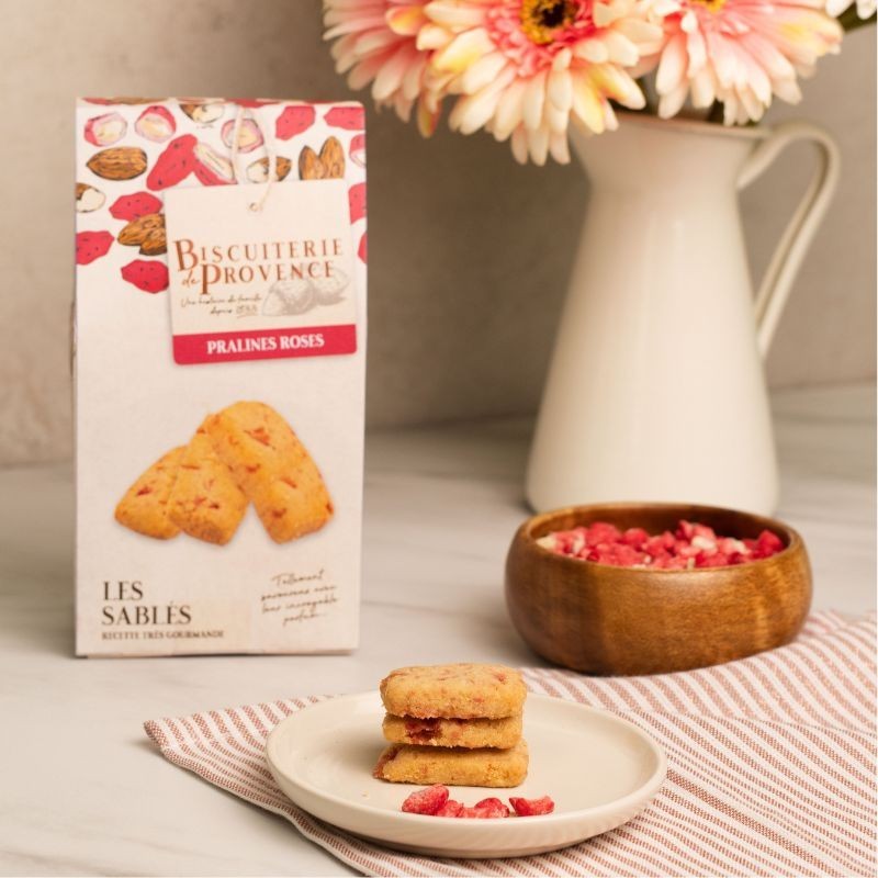 sablés aux pralines roses, recettes traditionnelle sablés aux pralines roses, recettes traditionnelle