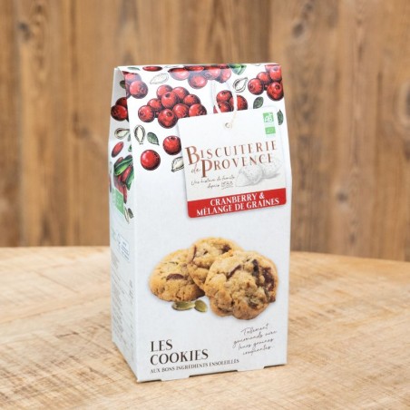 Cookies Bio cranberry et mélange de graines en étui