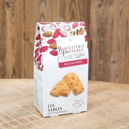 Pink praline shortbread - French artisanal craftsmanship