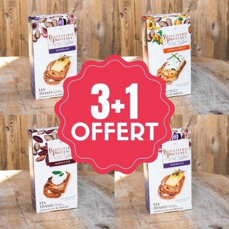 toast fromage lot 3+1 offert