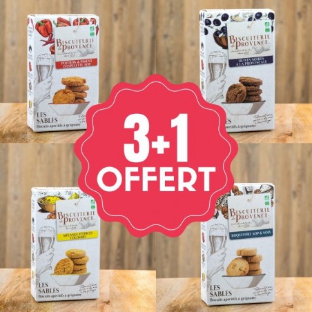 sablés salés lot 3+1 offert