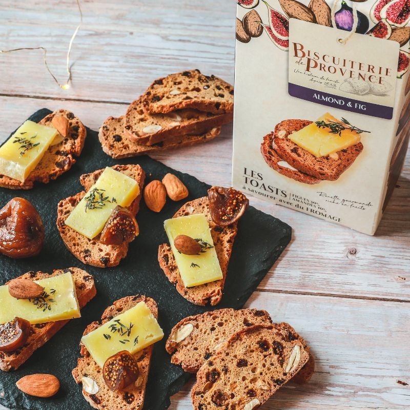 fig and almond cheese toast