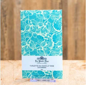 Ginger dark chocolate bar