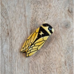 Magnet cigale Louis Sicard - jaune