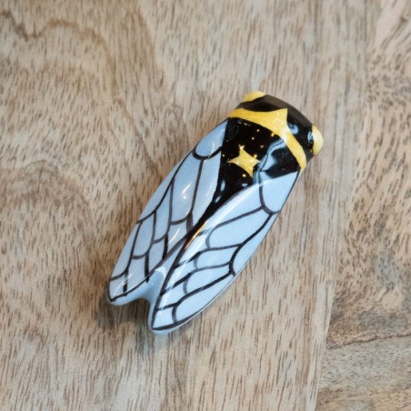 Magnet cigale Louis Sicard - bleu
