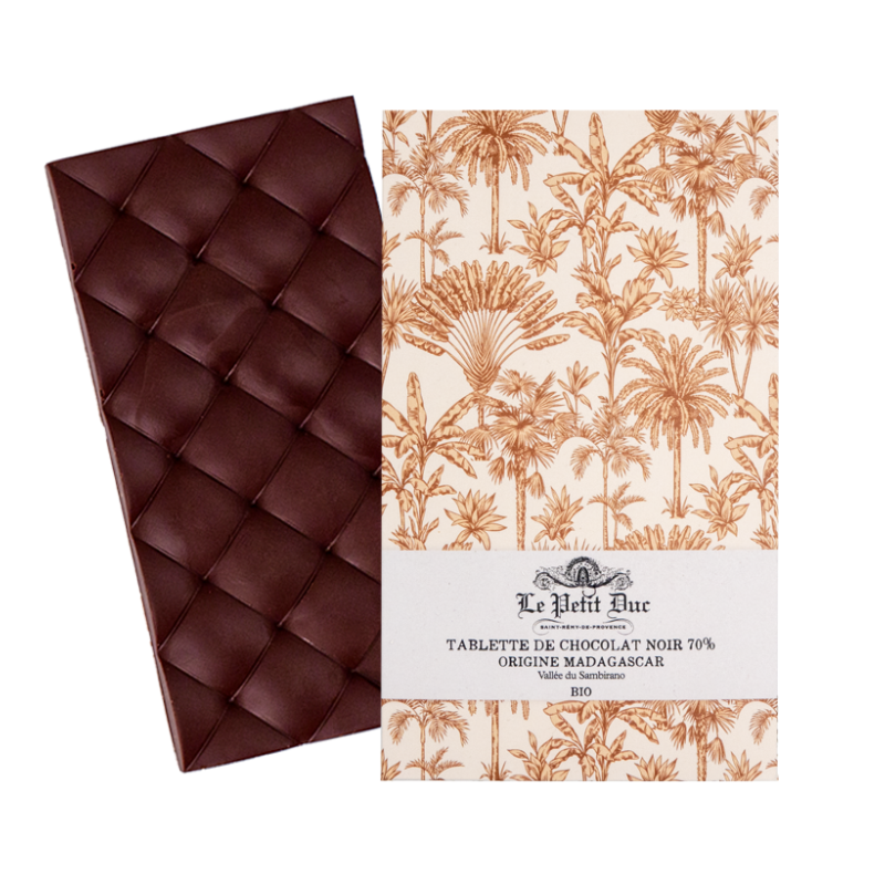 Dark chocolate 70% origin Madagascar - Chocolate Le Petit Duc