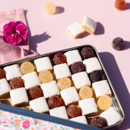 Damier Calissons - Elegant boxes filled with Calissons and Fruit Pastes