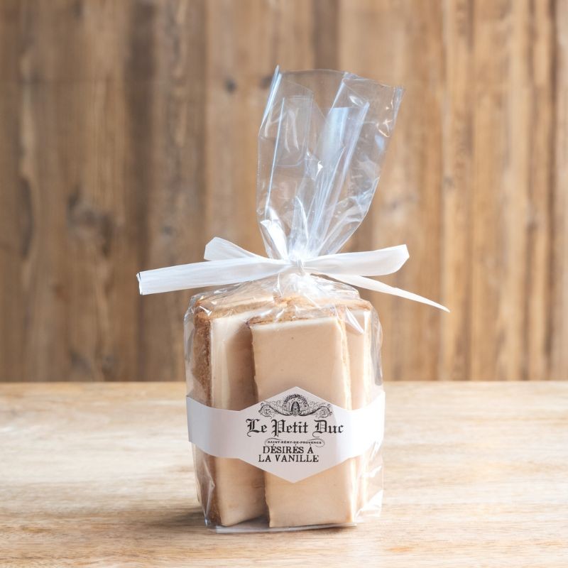 Désirés à la vanille - délicieux biscuits à la quantité déraisonnable de vanille, nappés de la glace royale des Calissons