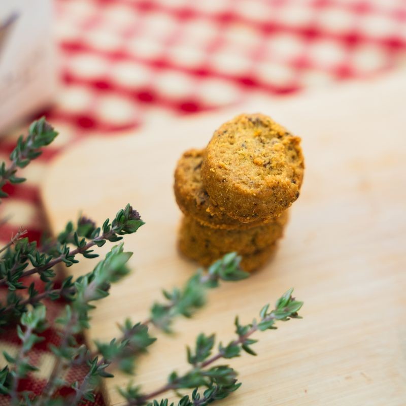 Eggplant and thyme shortbreads in Bulk - biscuiterie de Provence