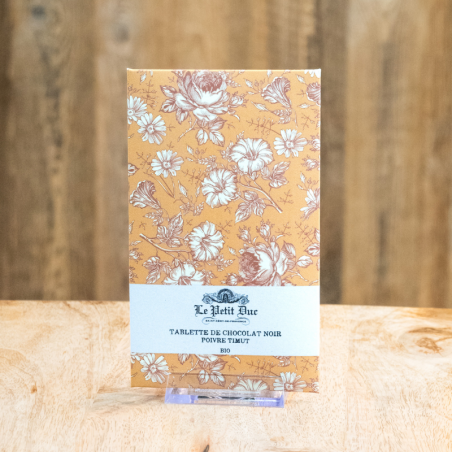 Tablette de chocolat noir poivre Timut - Tablette de chocolat à 60% de cacao