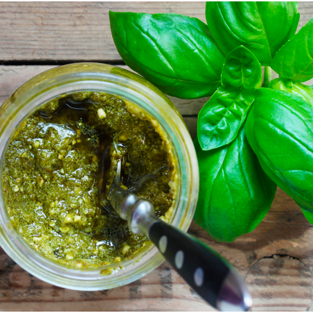 Pesto - delicious Provençal sauce made with basil and garlic