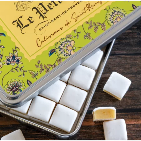 Calissons de Saint-Rémy - Boîte Métal De Calissons, moins sucrés que les Calissons d'Aix.
