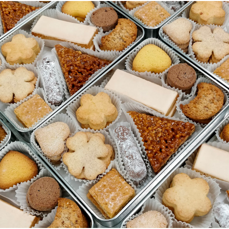 Boîte Assortiment de biscuits - gourmandises fines et raffinées pour des instants de dégustation