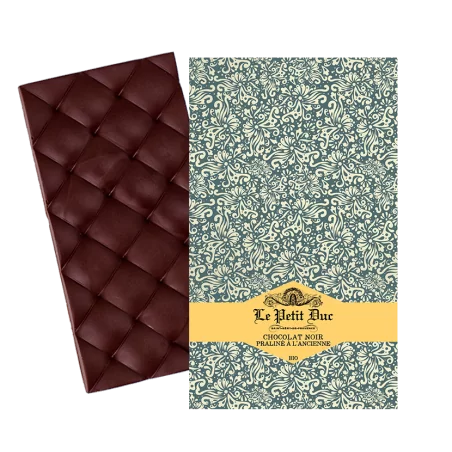 Tablette Chocolat Noir 60% fourrée Praliné - Praliné Noisette