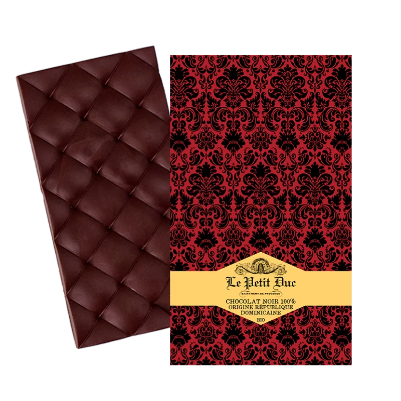 100% dark chocolate bar