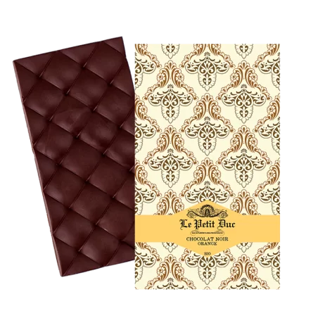 Tablette de Chocolat Noir et Orange - les zestes viennent sublimer le goût du chocolat