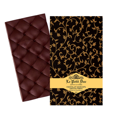 Tablette de Chocolat Noir 63% Pérou - note douce et savoureuse