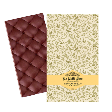 Tablette de Chocolat au Lait et Fleur de Sel - Chocolat Le Petit Duc