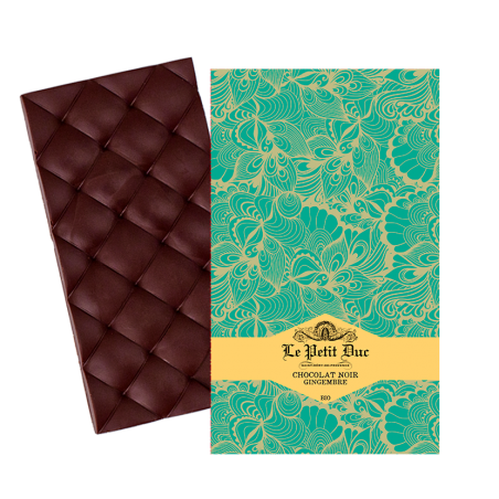 Tablette Chocolat Noir Gingembre - Chocolat Le Petit Duc