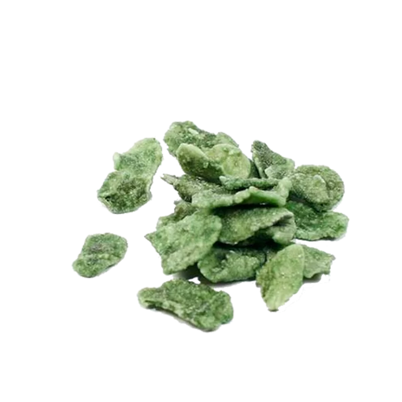 Feuilles de menthe cristallisées