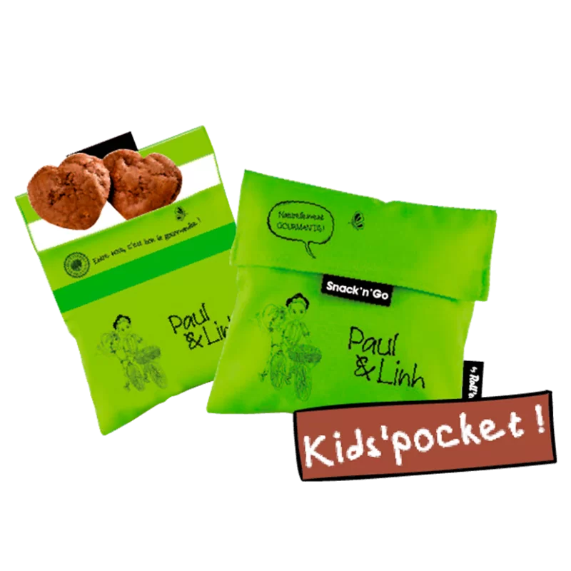 Pochette à goûter - parfaite pour emporter des petites portions de biscuits