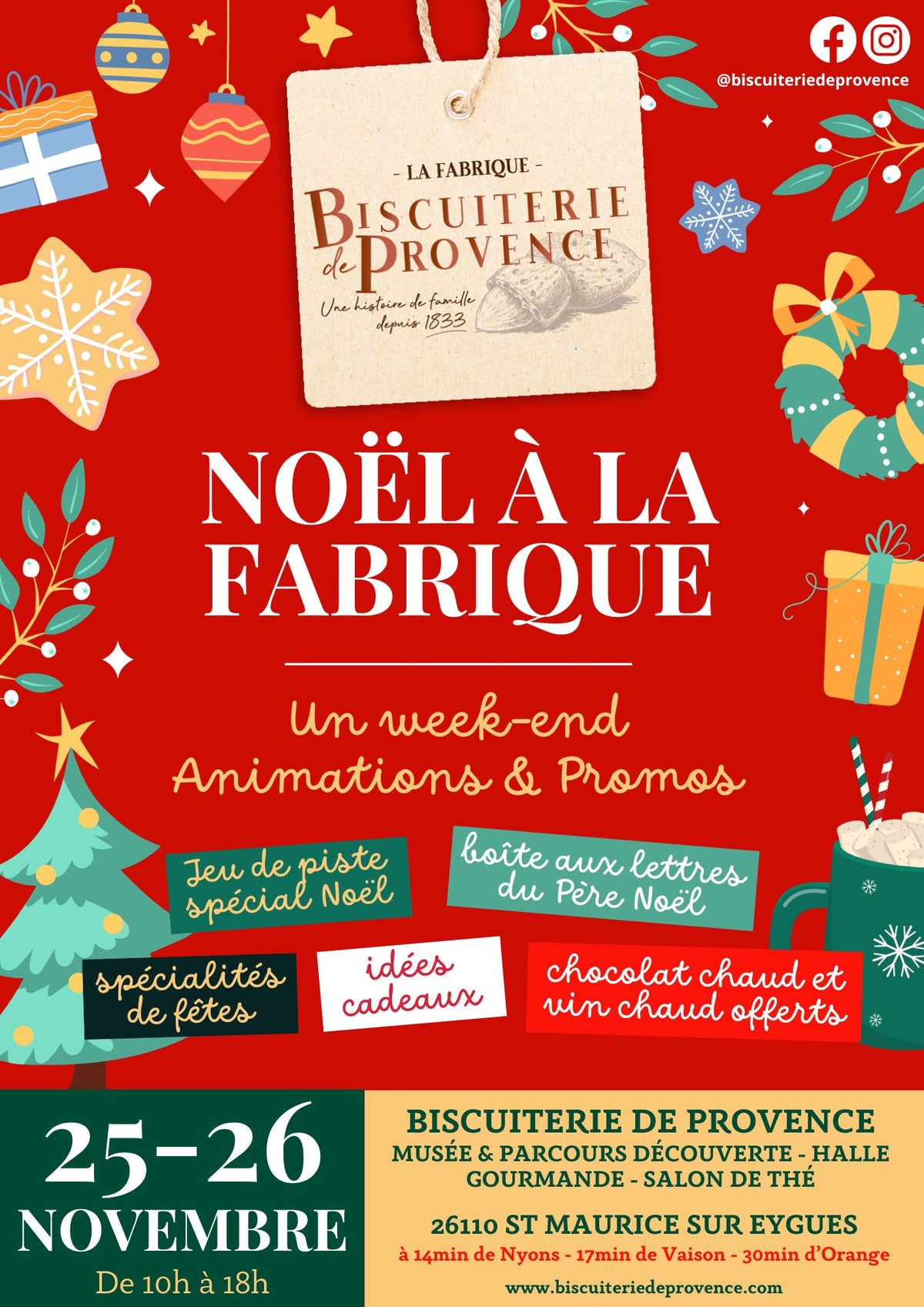 NOËL A LA BISCUITERIE DE PROVENCE